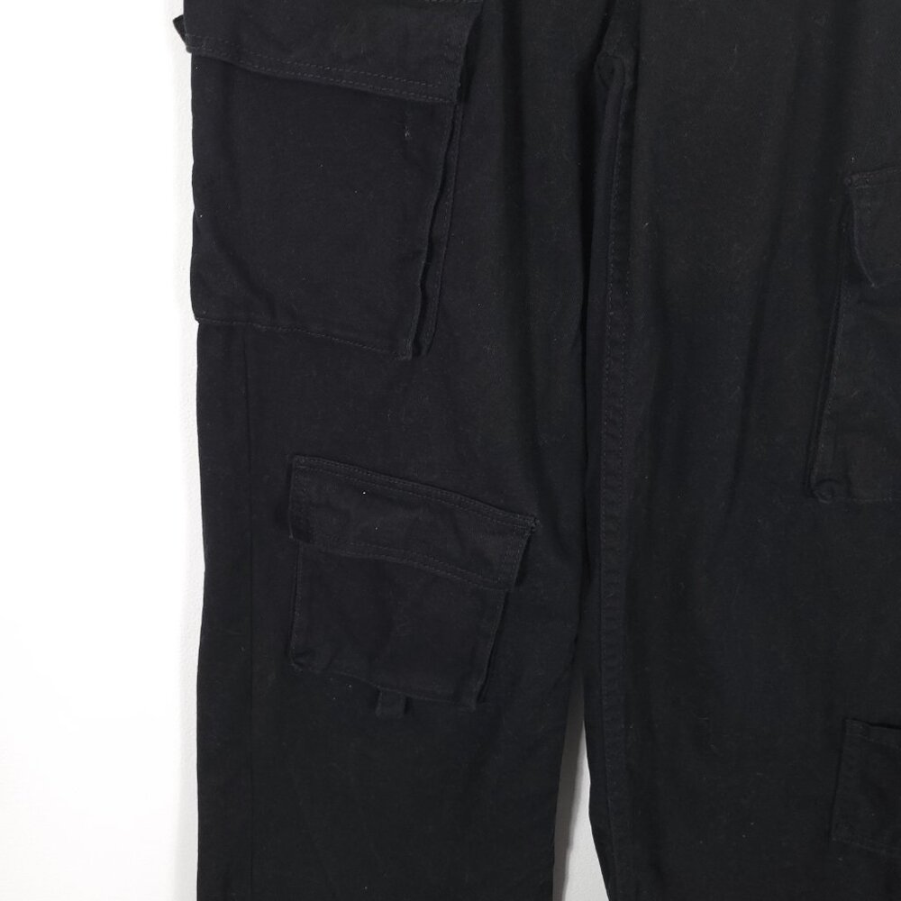 H&M Black Wide Leg Cargo Pants - Picture 2 of 8